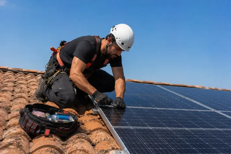 Maintenance et monitoring de panneaux solaires à Artigues